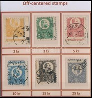 O 1871 Réznyomat Komplett Sor Képbe Fogazott Bélyegekb?l / Mi 8-13 Complete Set With Strongly Shifted Perforation - Altri & Non Classificati