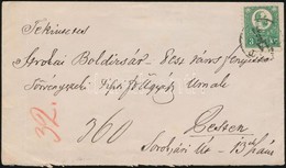 1871 Ajánlott Levél El?oldalán Réznyomat 3kr és A Hátoldalán K?nyomat 5kr Vegyes Bérmentesítéssel / Mi 3 + 9, Mixed Fran - Other & Unclassified