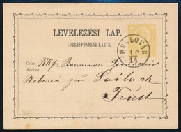 1871 Díjjegyes Levelez?lap / PS-card 'BELLOVÁR' - Triest - Altri & Non Classificati