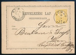 1872 Díjjegyes Levelez?lap / PS-card 'SÜMEG ZALA M.' - 'WIEN' - Altri & Non Classificati