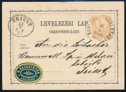 1873 Díjjegyes Levelez?lap / PS-card 'KARLOVAC-KARLSTADT' - 'TRIEST' - Altri & Non Classificati