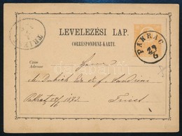 ~1873 Díjjegyes Levelez?lap / PS-card 'PAKRAC' - 'TRIEST' - Altri & Non Classificati