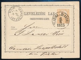1873 Díjjegyes Levelez?lap / PS-card 'SLATINA USLAVONII' - 'WIEN' - Altri & Non Classificati