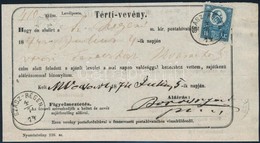 1874 Réznyomat 10kr Tértivevényen / Mi 11 On Retour Recepisse 'SZÁSZ-RÉGEN' - Altri & Non Classificati