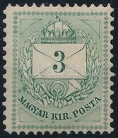 * 1874 3kr 13 : 11 1/2 Fogazással, Eredeti Gumival (30.000) Nagyon Szép, Friss Darab RR! / Mi 16 Perf. 13 : 11 1/2, Very - Other & Unclassified