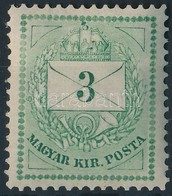 * 1874 3kr Sárgászöld, Kopott Lemez (7.000++) / Mi 16 Yellow-green, Worn Plate - Sonstige & Ohne Zuordnung