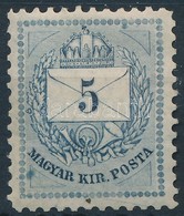 * 1874 5kr Zárday Féle Nyomat Szürkéskék Színben / Mi 17 Proof Greyblue Colour - Sonstige & Ohne Zuordnung