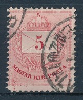 O 1874 5kr Bal Alul Hidegt? Nyomok, Ritka / Paint Spots - Other & Unclassified