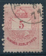 O 1874 5kr üreges Nyomat Az M.Kir. Posta Felíratnál, Ritka! / Plate Flaw - Other & Unclassified