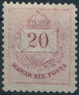 ** 1874 20kr Zárday Féle Nyomat Vörösibolya Színben / Mi 19 Proof Redviolet Colour - Altri & Non Classificati