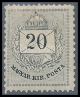 * 1874 20kr 13 : 11 1/2 Fogazás, Eredeti Gumival / Mi 19 B With Original Gum. Certificate: Visnyovszki - Altri & Non Classificati