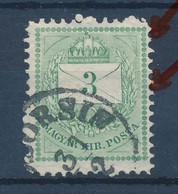 O 1881 3kr Jobb Oldalon Végig Vésésjavítással / With Retouche - Altri & Non Classificati