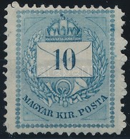 ** 1881 10kr 13-as Fogazás, Postatiszta Luxus Darab! (40.000) RR! / Mi 24 Perforation 13, Mint Never Hinged Luxury Piece - Altri & Non Classificati