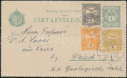 1904 Díjjegyes Zárt Levelez?lap 3 Szín? Díjkiegészítéssel / PS-cover Card With 3 Colour Additional Franking 'SOPRON' - T - Sonstige & Ohne Zuordnung