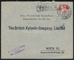 1907 Levél Turul 10f Bérmentesítéssel 'ESZÉK' Pályaudvari, Illetve 'BROD-NAGYKANIZSA' Vasúti Bélyegzéssel / Cover With R - Sonstige & Ohne Zuordnung
