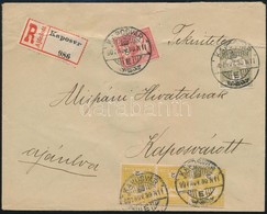 1907 Kaposvár Helyi Ajánlott Levél 5 Bélyeges Bérmentesítéssel / Local Registered Cover - Sonstige & Ohne Zuordnung