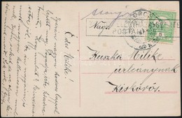 ~1910 Képeslap KISKUNFÉLEGYHÁZA-SZENTES POSTAMENET Bélyegzéssel / Postcard With Railway Cancellation - Sonstige & Ohne Zuordnung