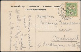 1910 'Gödöll?' G?zhajót ábrázoló Képeslap 'CATTARO -  FIUME TENGERI POSTA' Bélyegzéssel Budapestre / Paquebot Postcard S - Sonstige & Ohne Zuordnung