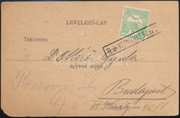 1913 Levelez?lap SZEPESVÁRALJA Pályaudvari Bélyegzéssel / Postcard With Railway Cancellation - Altri & Non Classificati