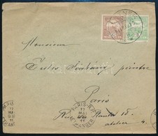 1914 Levél 25f Bérmentesítéssel és Hátoldali Levélzáróval Párizsba / Cover With 25f Franking To Paris 'CSETNEK' - Altri & Non Classificati