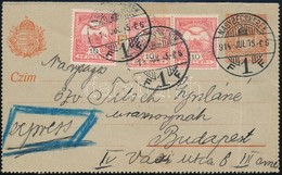 1914 Expressz Zárt Díjjegyes Levelez?lap 30f Díjkiegészítéssel / Express PS-cover Card With 30f Additional Franking 'NAG - Altri & Non Classificati