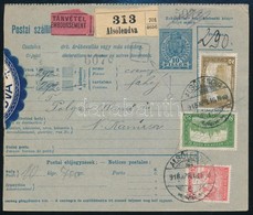 1918 Utánvételes Csomagszállító 2,90K Bérmentesítéssel Szlovéniába, Ritka! / COD Parcel Card To Slovenia, Rare 'ALSÓLEND - Altri & Non Classificati