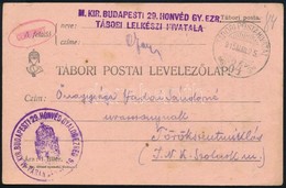 1915 Tábori Posta Levelez?lap / Field Postcard 'M. KIR. BUDAPESTI 29. HONVÉD GY. EZR. TÁBORI LELKÉSZI HIVATALA' , 'TP 84 - Altri & Non Classificati