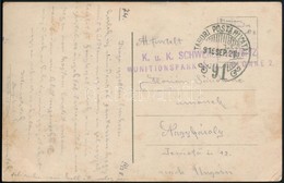 1915 Képeslap / Postcard 'K.u.k. SCHWERER HAUBITZ MUNITIONSPARK No. 7 KOLONNE 2' - Andere & Zonder Classificatie