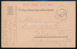 1916 Tábori Posta Levelez?lap / Field Postcard 'KGF. ARB. ABT. 688' + 'RÉL' - Altri & Non Classificati