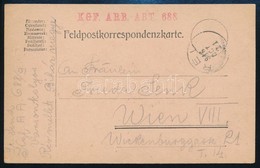 1916 Tábori Posta Levelez?lap / Field Postcard 'KGF. ARB. ABT. 688' + 'RÉL' - Andere & Zonder Classificatie