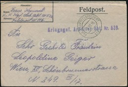 1916 Tábori Posta Levél / Field Post Cover 'Kriegsgef. Arbeiter Abt. Nr. 539' + 'HP 116' - Altri & Non Classificati
