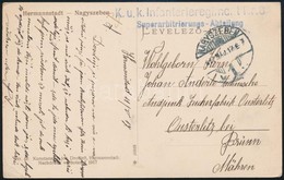 1917 Tábori Posta Képeslap / Field Postcard 'K.u.k. Infanterieregiment Nr.8. Superarbitrierungs-Abteilung' - Altri & Non Classificati
