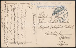 1917 Tábori Posta Képeslap / Field Postcard 'K.u.k. Infanterieregiment Nr.8. Superarbitrierungs-Abteilung' - Sonstige & Ohne Zuordnung