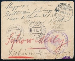 1917 Levél Tábori Posta Címre Lengyelországba, átirányítva / Cover To Field Post Address To Poland 'GYÖNGYÖS' - 'EP BOSK - Altri & Non Classificati