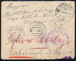 1917 Levél Tábori Posta Címre Lengyelországba, átirányítva / Cover To Field Post Address To Poland 'GYÖNGYÖS' - 'EP BOSK - Other & Unclassified