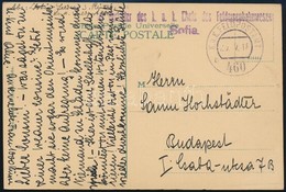 1918 Tábori Posta Képeslap / Field Postcard '... Des K.u.k. Chefs Des Feldeisenbachwessen' + 'FP 460 B' - Andere & Zonder Classificatie
