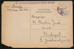 1918 Tábori Posta Levelez?lap / Field Postcard 'M.kir.29. Honvéd Gyalogezred Lelkészi Hivatala' + 'TP 414' - Andere & Zonder Classificatie