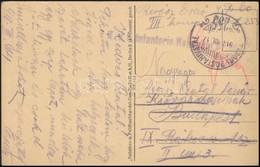 1918 Tábori Posta Képeslap / Field Postcard  'K.u.k. Infanterie-Regiment' + 'TP 255' - Andere & Zonder Classificatie