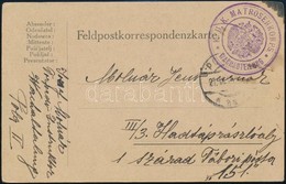 1914 Tábori Posta Levelez?lap / Field Postcard 'K.U.K. MATROSENKORPS WACHABTEILUNG' - Altri & Non Classificati