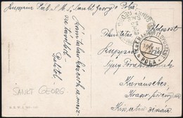 1915 Tábori Posta Képeslap / Field Postcard 'K.U.K. KRIEGSMARINE S.M.S. SANKT GEORG' - Sonstige & Ohne Zuordnung