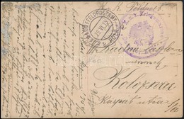 1915 Tábori Posta Képeslap / Field Postcard  'K.u.k. Kriegsmarine Dampfer XIV.' + 'MFP POLA C' - Altri & Non Classificati