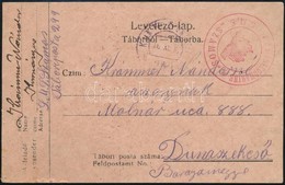 1916 Tábori Posta Levelez?lap / Field Postcard Piros/red 'K.U.K. KRIEGSMARINE S.M.S. SZAMOS' - Sonstige & Ohne Zuordnung