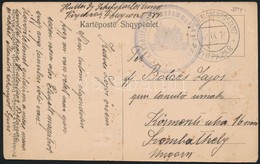 1916 Tábori Posta Képeslap / Field Postcard 'K.u.k. Schiffsstationskommando' + 'EP VIRPAZAR B' - Altri & Non Classificati