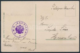 1916 Képeslap Hajópostával Ausztriába / Field Postcard 'S.M.S. NAUTILUS' - Altri & Non Classificati