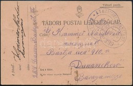 1917 Tábori Posta Levelez?lap / Field Postcard 'K.U.K. KRIEGSMARINE S.M.S. SZAMOS' - Altri & Non Classificati