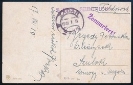 1917 Tábori Posta Képeslap Hajópostával / Field Postcard 'S.M.S. SEBENICO' - Andere & Zonder Classificatie