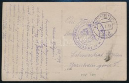 1918 Tábori Posta Képeslap / Field Postcard 'MOTORBOOTPARKKOMMANDO' + 'EP 342' - Altri & Non Classificati