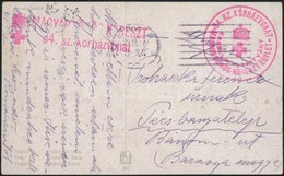 1917 Tábori Posta Képeslap / Field Postcard 'MAGYAR VÖRÖSKERESZT 34. Sz. Kórházvonat' (hospital Train) - Other & Unclassified