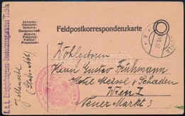 1916 Grafikás Kézzel Festett Tábori Lap / Handpainted Field Postcard 'K.U.K. KRIEGSGEFANGENEN LAGER TUCHLA' - Sonstige & Ohne Zuordnung