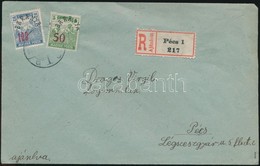 1920 Pécs Helyi Ajánlott Levél 2 Bélyeges Bérmentesítéssel / Registered Local Cover. Signed: Bodor - Other & Unclassified